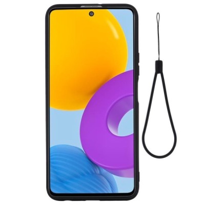 Samsung Galaxy M52 5G (M526) Shell kieto silikono (TPU) dėklas juodas - nugarėlė | Priedai.lt