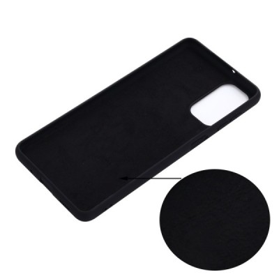 Samsung Galaxy M52 5G (M526) Shell kieto silikono (TPU) dėklas juodas - nugarėlė | Priedai.lt