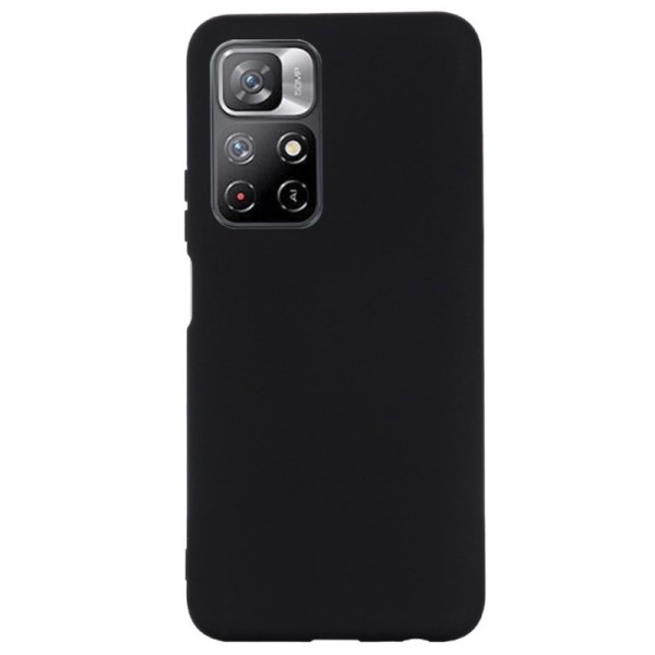 „Shell“ Kõva silikoon (TPU) kaaned - must (Poco M4 Pro 5G / Redmi Note 11 5G)