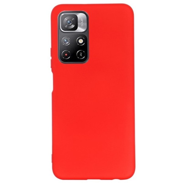 „Shell“ Kõva silikoon (TPU) kaaned - punane (Poco M4 Pro 5G / Redmi Note 11 5G)