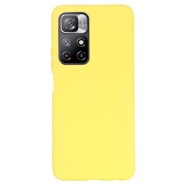 „Shell“ Kõva silikoon (TPU) kaaned - kollane (Poco M4 Pro 5G / Redmi Note 11 5G)