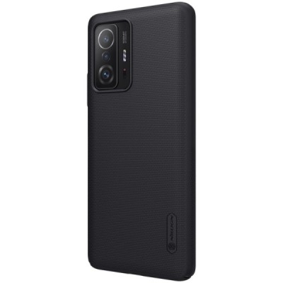 Nillkin Frosted Shield Xiaomi 11T (11T Pro) juodas plastikinis dėklas | Priedai.lt