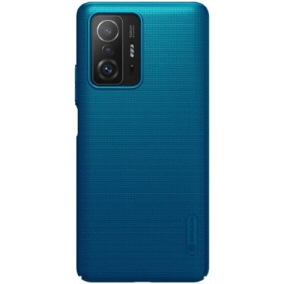 Nillkin Frosted Shield Xiaomi 11T (11T Pro) mėlynas plastikinis dėklas | Priedai.lt