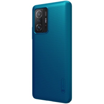 Nillkin Frosted Shield Xiaomi 11T (11T Pro) mėlynas plastikinis dėklas | Priedai.lt