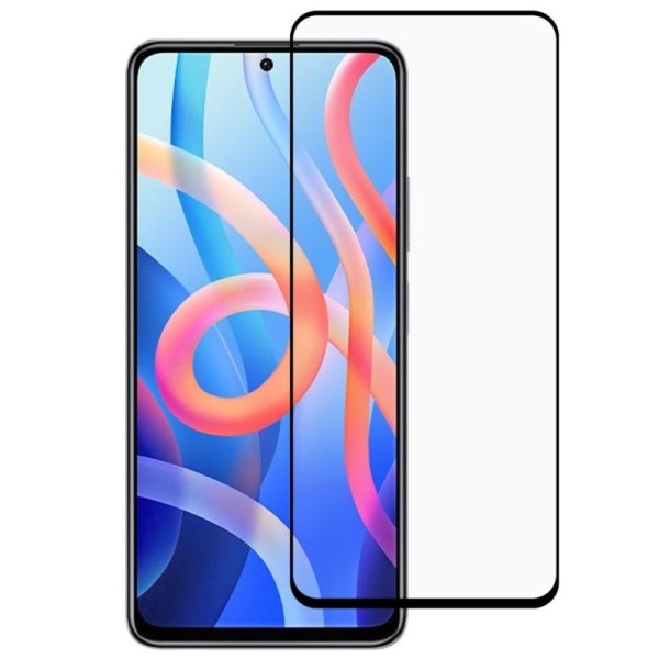 „Rurihai“ Tempered Glass täielik katvus kaitsev ekraaniklaas 2.5D - must (Poco M4 Pro 5G / Redmi Note 11 5G)