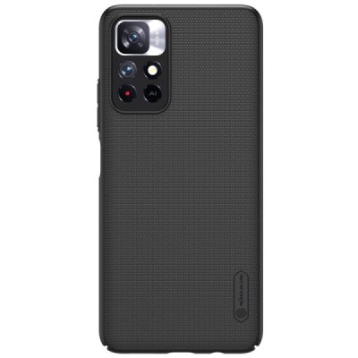 Nillkin Frosted Shield Xiaomi Poco M4 Pro (Redmi Note 11 5G) juodas plastikinis dėklas | Priedai.lt