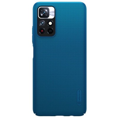 Nillkin Frosted Shield Xiaomi Poco M4 Pro (Redmi Note 11 5G) mėlynas plastikinis dėklas | Priedai.lt