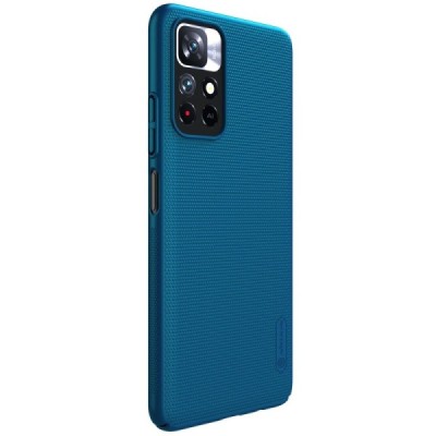 Nillkin Frosted Shield Xiaomi Poco M4 Pro (Redmi Note 11 5G) mėlynas plastikinis dėklas | Priedai.lt