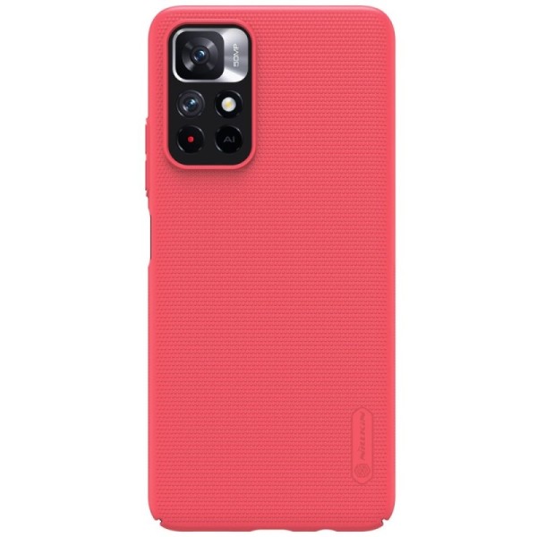 „Nillkin“ Frosted Shield kaaned - punane (Poco M4 Pro 5G / Redmi Note 11 5G)