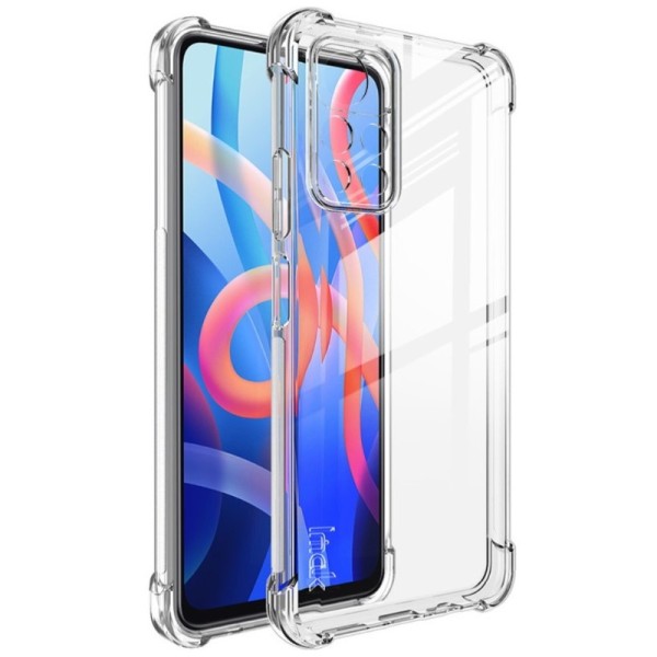 „Imak“ Tugevdatud turvalisus Kõva silikoon (TPU) kaaned - läbipaistev + ekraani kaitse (Poco M4 Pro 5G / Redmi Note 11 5G)