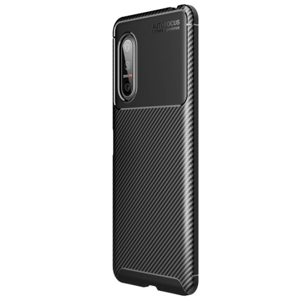 „Fiber“ Kõva silikoon (TPU) kaaned - must (Xperia 5 II)