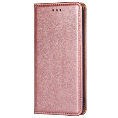 Solidus Samsung Galaxy S22 5G (SM-S901X) rožinis odinis atverčiamas dėklas | Priedai.lt