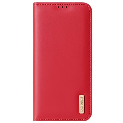 „Dux Ducis“ Hivo serijos Samsung Galaxy S22+ 5G (SM-S906X) raudonas odinis atverčiamas dėklas | Priedai.lt