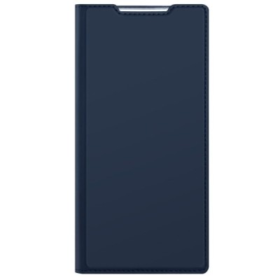 „Dux Ducis“ Skin serijos Samsung Galaxy S22 Ultra 5G (SM-S908X) mėlynas odinis atverčiamas dėklas | Priedai.lt