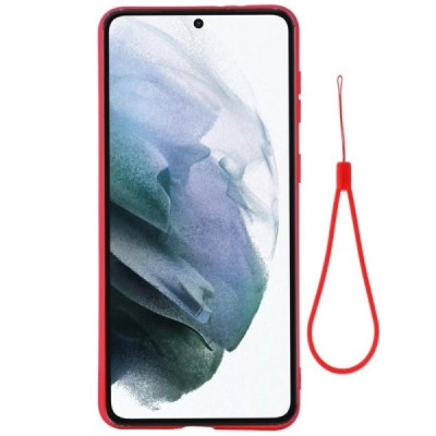 Samsung Galaxy S22 5G (SM-S901X) Shell kieto silikono (TPU) dėklas raudonas - nugarėlė | Priedai.lt