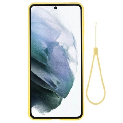 Samsung Galaxy S22 5G (SM-S901X) Shell kieto silikono (TPU) dėklas geltonas - nugarėlė | Priedai.lt