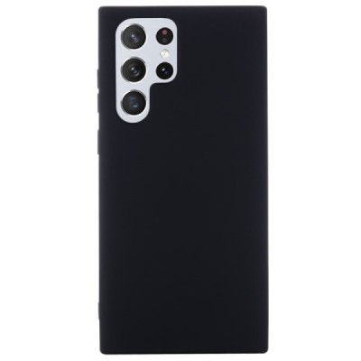 Samsung Galaxy S22 Ultra 5G (SM-S908X) Shell kieto silikono (TPU) dėklas juodas - nugarėlė | Priedai.lt