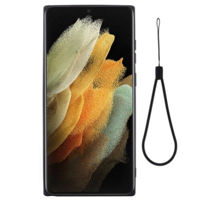 Samsung Galaxy S22 Ultra 5G (SM-S908X) Shell kieto silikono (TPU) dėklas juodas - nugarėlė | Priedai.lt