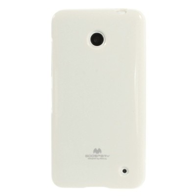 Nokia Lumia 635 Mercury baltas kieto silikono tpu dėklas - nugarėlė / Priedai.lt