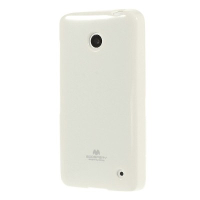 Nokia Lumia 635 Mercury baltas kieto silikono tpu dėklas - nugarėlė / Priedai.lt