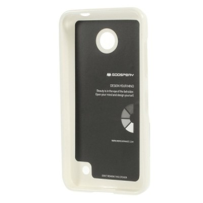 Nokia Lumia 635 Mercury baltas kieto silikono tpu dėklas - nugarėlė / Priedai.lt
