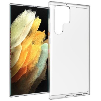 Samsung Galaxy S22 Ultra 5G (SM-S908X) kieto silikono TPU skaidrus dėklas - nugarėlė | Priedai.lt