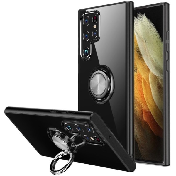 „Sheet“ Kickstand (TPU) kaaned - must (Galaxy S22 Ultra 5G)