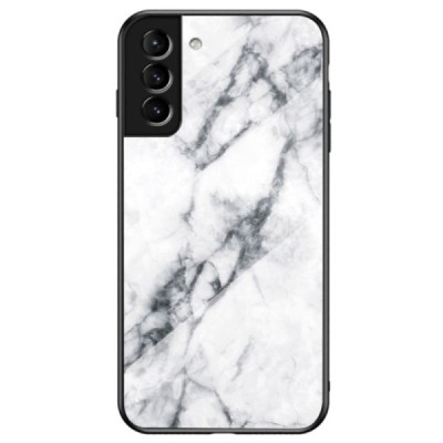 Samsung Galaxy S22+ 5G (SM-S906X) „Marble“ kieto silikono TPU baltas dėklas - nugarėlė | Priedai.lt