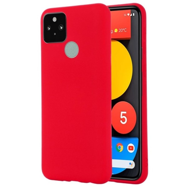 „Shell“ Kõva silikoon (TPU) kaaned - punane (Pixel 5A 5G)