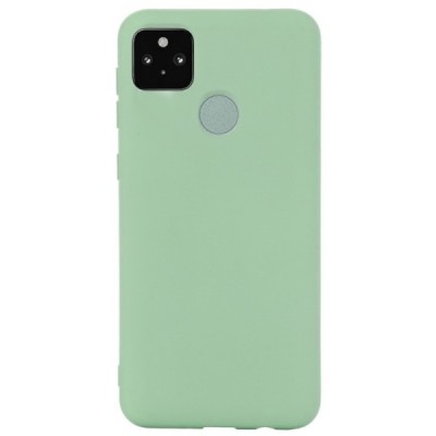 Google Pixel 5A 5G Shell kieto silikono TPU žalias dėklas - nugarėlė | Priedai.lt