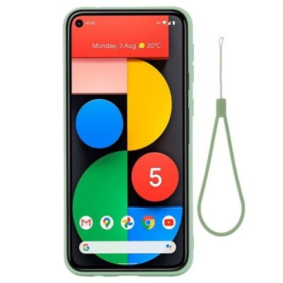 Google Pixel 5A 5G Shell kieto silikono TPU žalias dėklas - nugarėlė | Priedai.lt