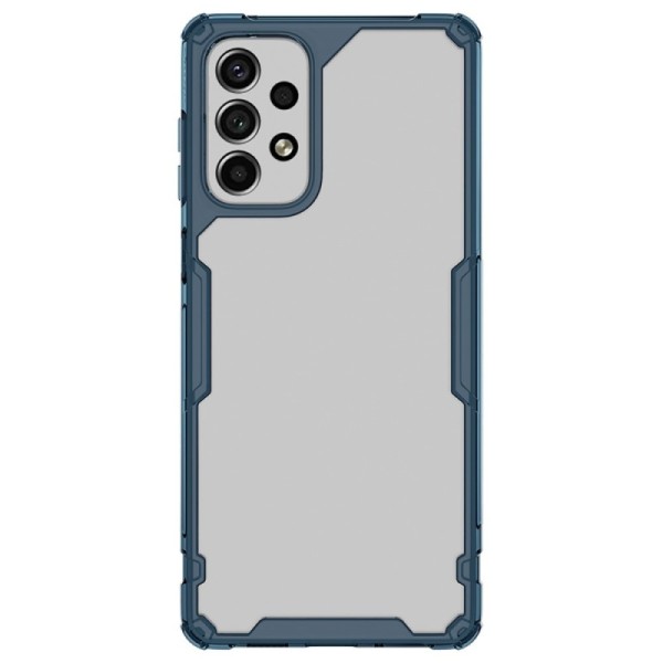 „Nillkin“ Nature TPU Pro Tugevdatud turvalisus Kõva silikoon (TPU) kaaned - läbipaistev / sinine (Galaxy A53)