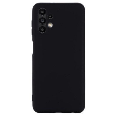 Samsung Galaxy A13 4G (SM-A135F, SM-A137F) Shell kieto silikono TPU juodas dėklas - nugarėlė | Priedai.lt
