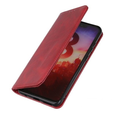 OnePlus Nord CE 2 „Split“ raudonas odinis atverčiamas dėklas - knygutė | Priedai.lt