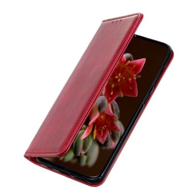 Xiaomi Redmi Note 11 4G Solidus bordo odinis atverčiamas dėklas - knygutė | Priedai.lt