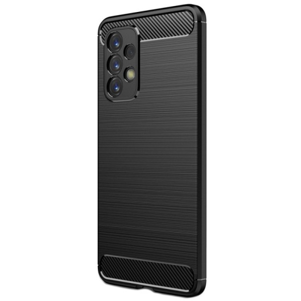 „Carbon“ Kõva silikoon (TPU) kaaned - must (Galaxy A53)