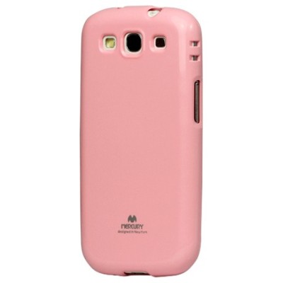 Samsung Galaxy S3 i9300 Mercury šviesiai rožinis kieto silikono tpu dėklas - nugarėlė / Priedai.lt