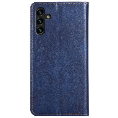 Solidus Samsung Galaxy A13 5G (A04s) mėlynas odinis atverčiamas dėklas | Priedai.lt