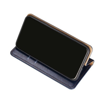 Solidus Samsung Galaxy A13 5G (A04s) mėlynas odinis atverčiamas dėklas | Priedai.lt