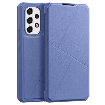 Dux Ducis Skin X serijos Samsung Galaxy A53 5G (SM-A536B) mėlynas odinis atverčiamas dėklas | Priedai.lt