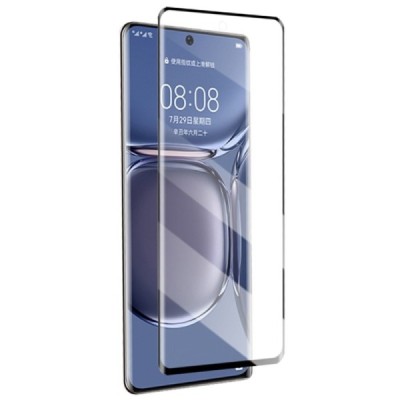 Huawei P50 Pro „Mocolo“ 9H Tempered Glass sustiprintos apsaugos juodas pilnai dengiantis apsauginis ekrano stiklas | Priedai.lt