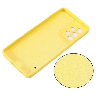 Samsung Galaxy A53 5G (SM-A536B) Shell kieto silikono TPU geltonas dėklas - nugarėlė | Priedai.lt