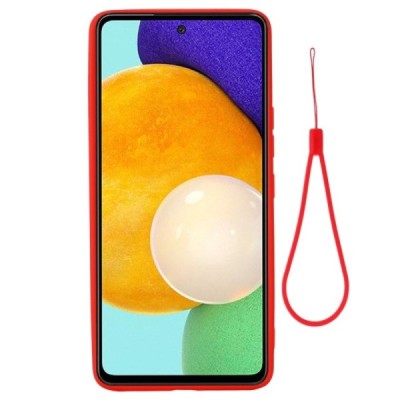 Samsung Galaxy A53 5G (SM-A536B) Shell kieto silikono TPU raudonas dėklas - nugarėlė | Priedai.lt