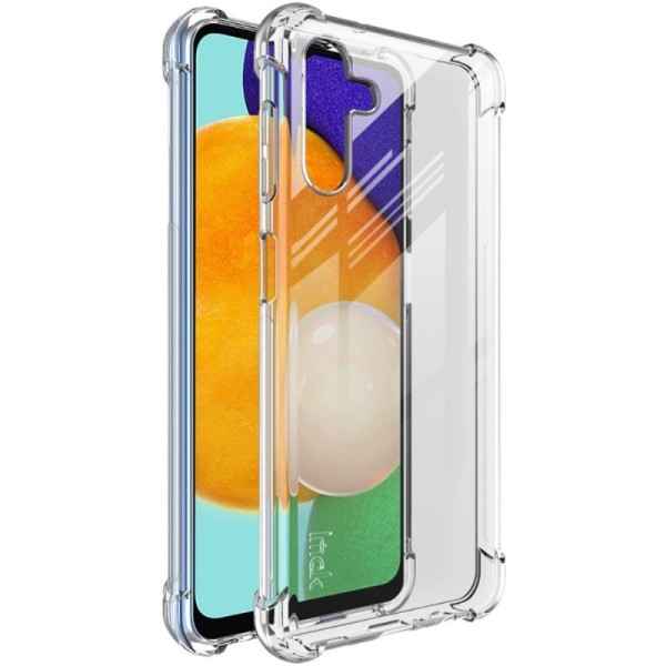 „Imak“ Tugevdatud turvalisus Kõva silikoon (TPU) kaaned - läbipaistev + ekraani kaitse (Galaxy A13 5G / A04s)