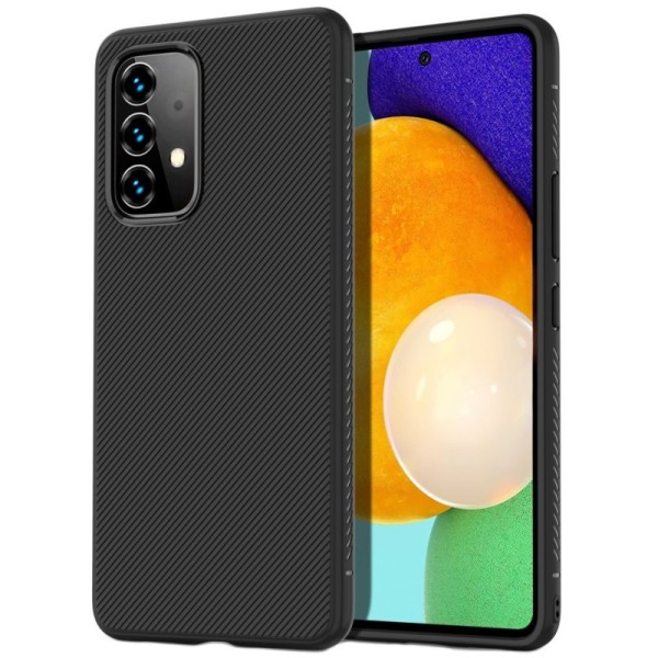 „Jazz“ Kõva silikoon (TPU) kaaned - must (Galaxy A53)
