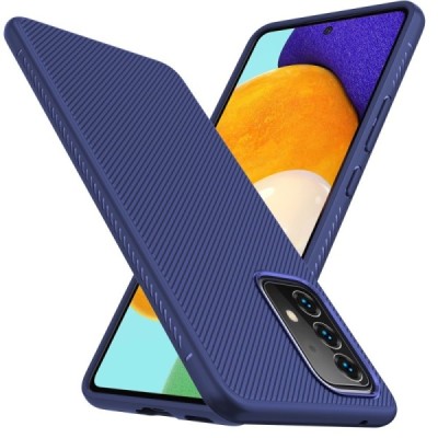 Samsung Galaxy A53 5G (SM-A536B) mėlynas  kieto silikono TPU juodas dėklas - nugarėlė | Priedai.lt