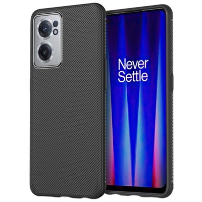 OnePlus Nord CE 2 kieto silikono TPU juodas dėklas - nugarėlė | Priedai.lt