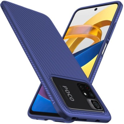 Xiaomi Poco X4 Pro kieto silikono TPU mėlynas dėklas - nugarėlė | Priedai.lt