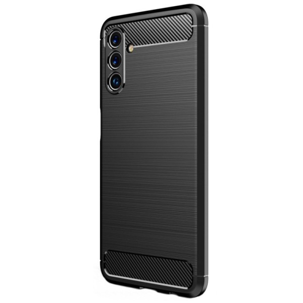 „Carbon“ Kõva silikoon (TPU) kaaned - must (Galaxy A13 5G / A04s)