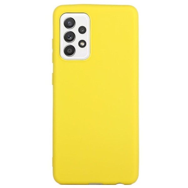 Kõva silikoon (TPU) kaaned - kollane (Galaxy A53)